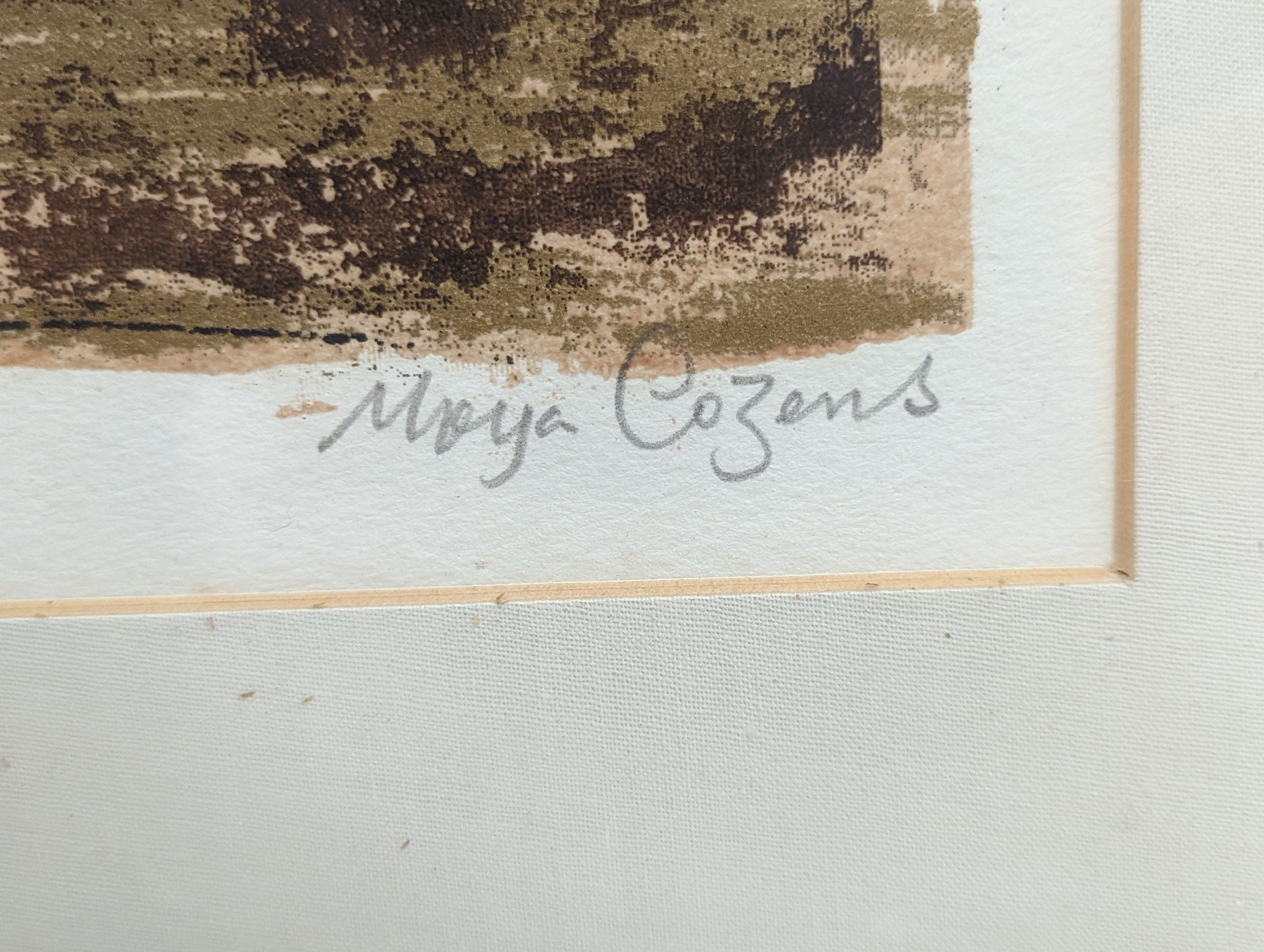 Moya Cozens (1920-1990), limited edition print, 'Turkey Cock', signed, 12/20, 47 x 65cm